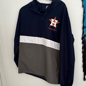 Houston Astros Navy and Gray Raincoat